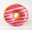 Polštář ve tvaru donutu 40 cm jahodový