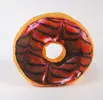Polštář ve tvaru donutu 40 cm čokoláda III