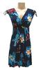 Dámské letní šaty 9804-41 modré | Velikost: M/L