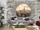 Fototapeta Tajemné okno do New Yorku | Rozměr: L
