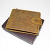 Pánská peněženka Guru Leather - na šířku a se zapínáním | Světle hnědá