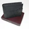 Pánská kožená peněženka GURU LEATHER - šířka se zapínáním | Černá