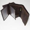 Pánská peněženka Guru Leather - na výšku a bez zapínání | Tmavě hnědá