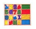Multifunkční vzdělávací dřevěná krabička – čísla II