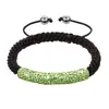 Náramek s trubicí s křišťály (peridot)