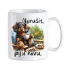 Nerušit, piju kávu! - Jezevčík hrubosrstý