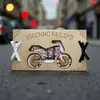 Dřevěná obálka na peníze – Motorka