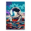 Obraz maľovaný podľa čísel (40 x 60 cm) | Plávajúci astronaut
