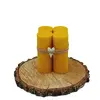 4-dielny Darčekový set točených sviečok slovenskej výroby (12 x 4,5 cm)