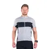 Pánské cyklistické triko s podílem merino Northfinder JUDAH | Velikost: XL | Šedá