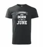 Legends are born in June | Velikost: XS | Černá