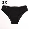 3 x Dámske absorpčné nohavičky HEDI 2 | Veľkosť: XS | Čierna