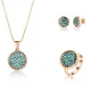 Rose gold set - Zelený