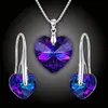 Set šperků Srdce Swarovski® Heliotrope