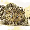 Diamantové maľovanie podľa čísel | Číhajúci leopard