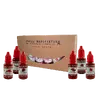 6-dielne Darčekové balenie chilli drops (jemne / stredne / extra pálivé) (6 x 20 ml)