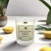 180 g Handmade sójová sviečka s dreveným knôtom "Citrónová tráva & Zázvor"