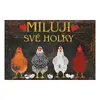 Cedulka - Miluji své holky | Rozměr: 20 x 15 cm
