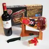 Balení šunky Jamón Curado (stojánek, nůž, pralinky, víno) | Balení: Velikonoční