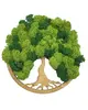 Machový obraz Simple Double Oak "Strom života" (20 cm) | Typ: Svetlohnedý rám