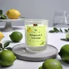 180 g Handmade sójová sviečka s dreveným knôtom "Bergamot & Verbena"