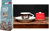 Zrnková káva Blend Raffaello Mild se šálkem Black (80 ml)