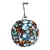 Stříbrný přívěsek s krystaly Swarovski aqua