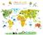 Dětské samolepky na zeď - Mapa světa