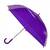 Transparentní poloautomatický deštník – fialová
