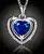 Luxusní náhrdelník Crystal Blue Heart