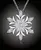 Krásný náhrdelník Crystal Snowflake