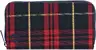 Peněženka Zip Purse Tartan Burgundy