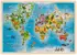 Mapa světa: dřevěné puzzle na desce, 192 dílků