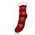 Dětské teplé ponožky, vánoční motiv 6, červená