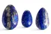 Sada 3 Yoni vajíček – lapis lazuli