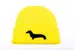 Pletená zimní čepice Z05 yellow/black