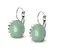 Ocelové náušnice Gemstone Crown - avanturín