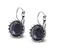 Ocelové náušnice Gemstone Crown - modrý avanturín