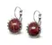Ocelové náušnice Gemstone Crown - brekciový jaspis