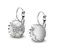 Ocelové náušnice Gemstone Crown - magnezit