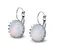 Ocelové náušnice Gemstone Crown - opalit