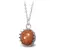 Ocelový náhrdelník Gemstone Crown - zlatý Avanturín