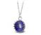 Ocelový náhrdelník Gemstone Crown - Lapis Lazuli