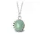 Ocelový náhrdelník Gemstone Crown - Avanturín