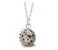 Ocelový náhrdelník Gemstone Crown - dalmatinový Jaspis