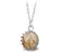 Ocelový náhrdelník Gemstone Crown - obrázkový Jaspis