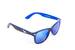 Černo-tmavě modré brýle Kašmir Wayfarer - skla modrá zrcadlová