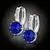Náušnice Brillance Comtessa – Royal Blue