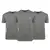 Aeronautica Militare Tričko ROUND-NECK 3-Pack X1395 Grey