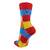 Bavlněné barevné ponožky Čtverce